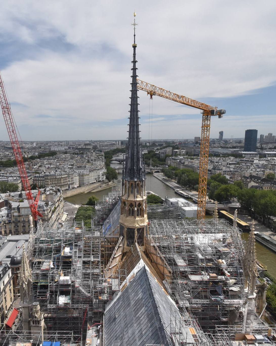 Chaque jour qui passe dévoile un peu plus Notre-Dame, bientôt visible dans son intégrité retrouvée. © établissement public rebâtir ND